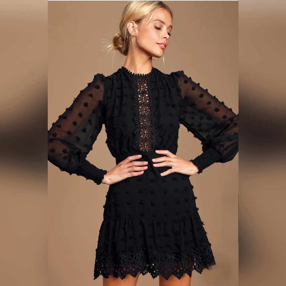 Lulus Lust or Love Embroidered Dress